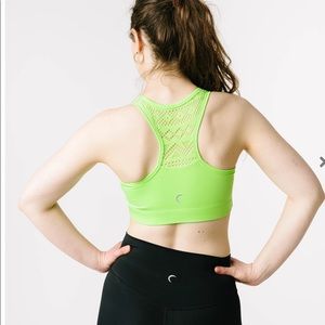 Zyia Neon Lime Bomber Bra